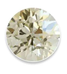 С очень светло-жёлтым оттенком